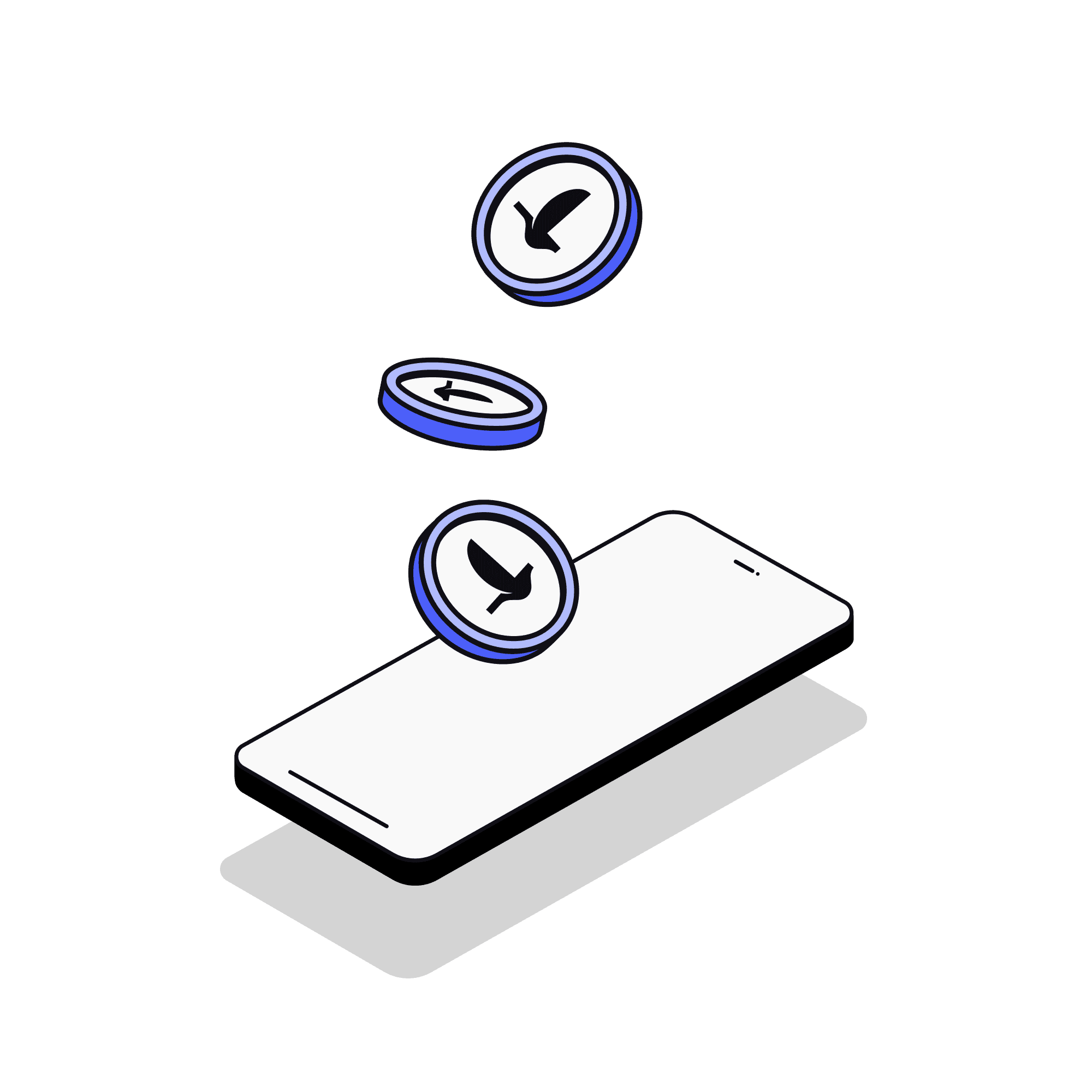 A phone paying with Blackbird at a 2% fee